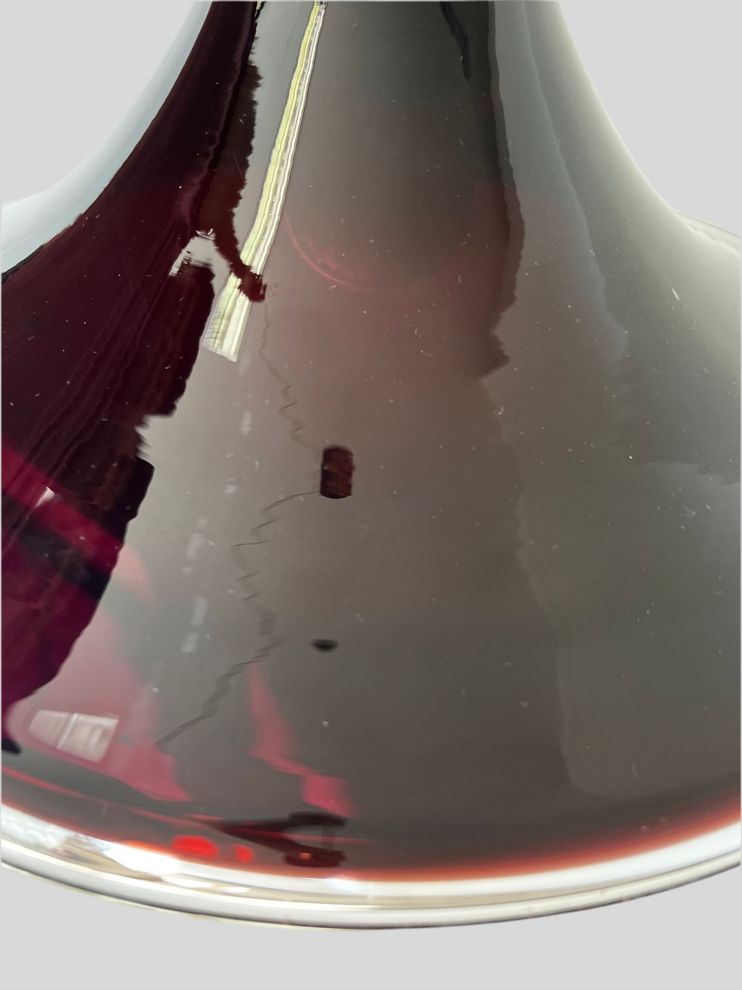 holmegaard etude 2 aubergine pendel deckenleuchte 70s made in denmark glas michael bang