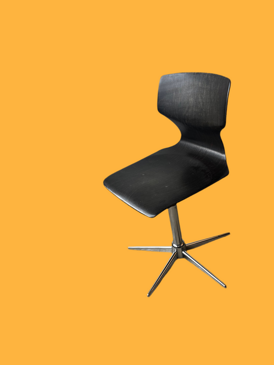 Vintage Drehstuhl Chrom Minimalist 70s