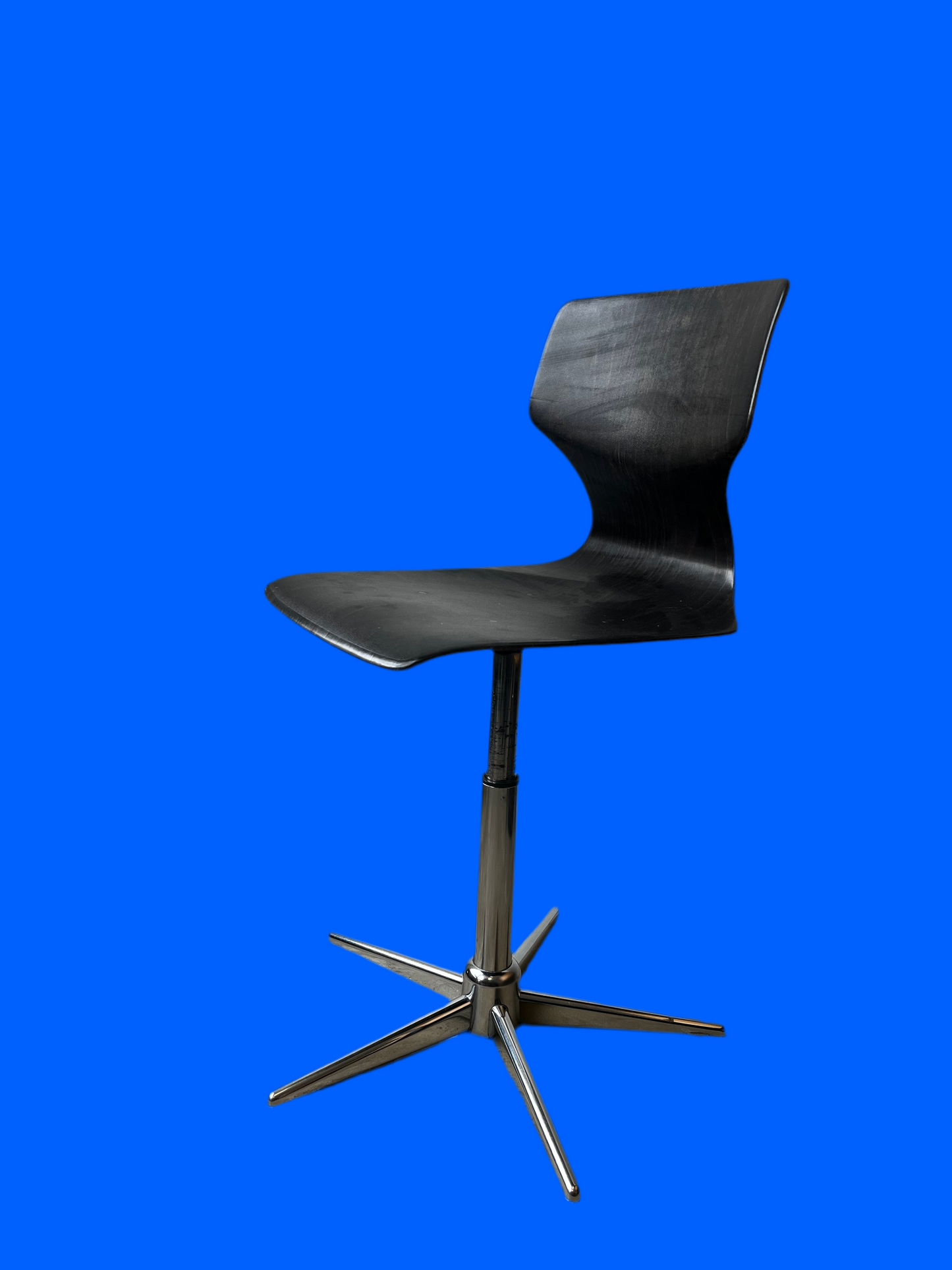 Vintage Drehstuhl Chrom Minimalist 70s